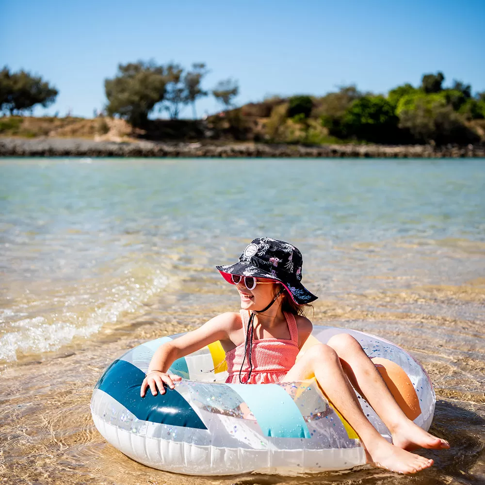 FLORAL VALENTINE SWIM HAT - 3 Sizes