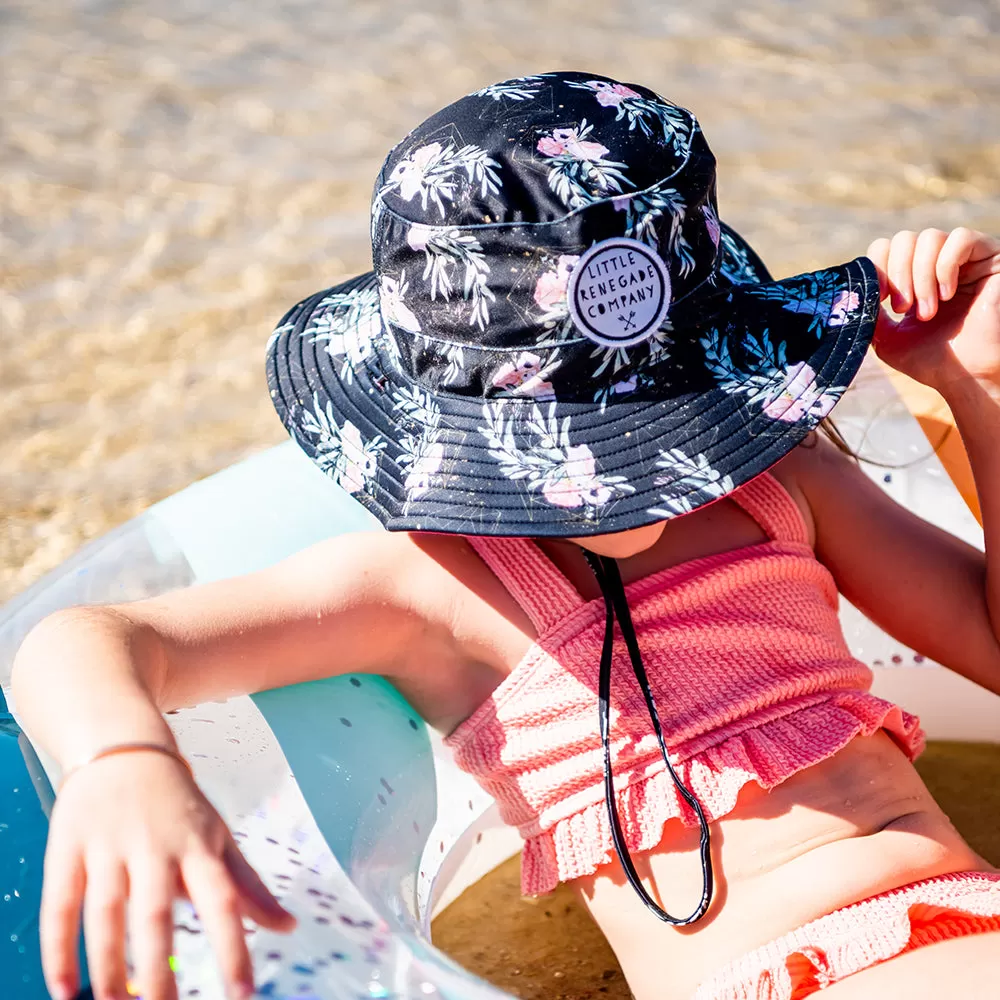 FLORAL VALENTINE SWIM HAT - 3 Sizes