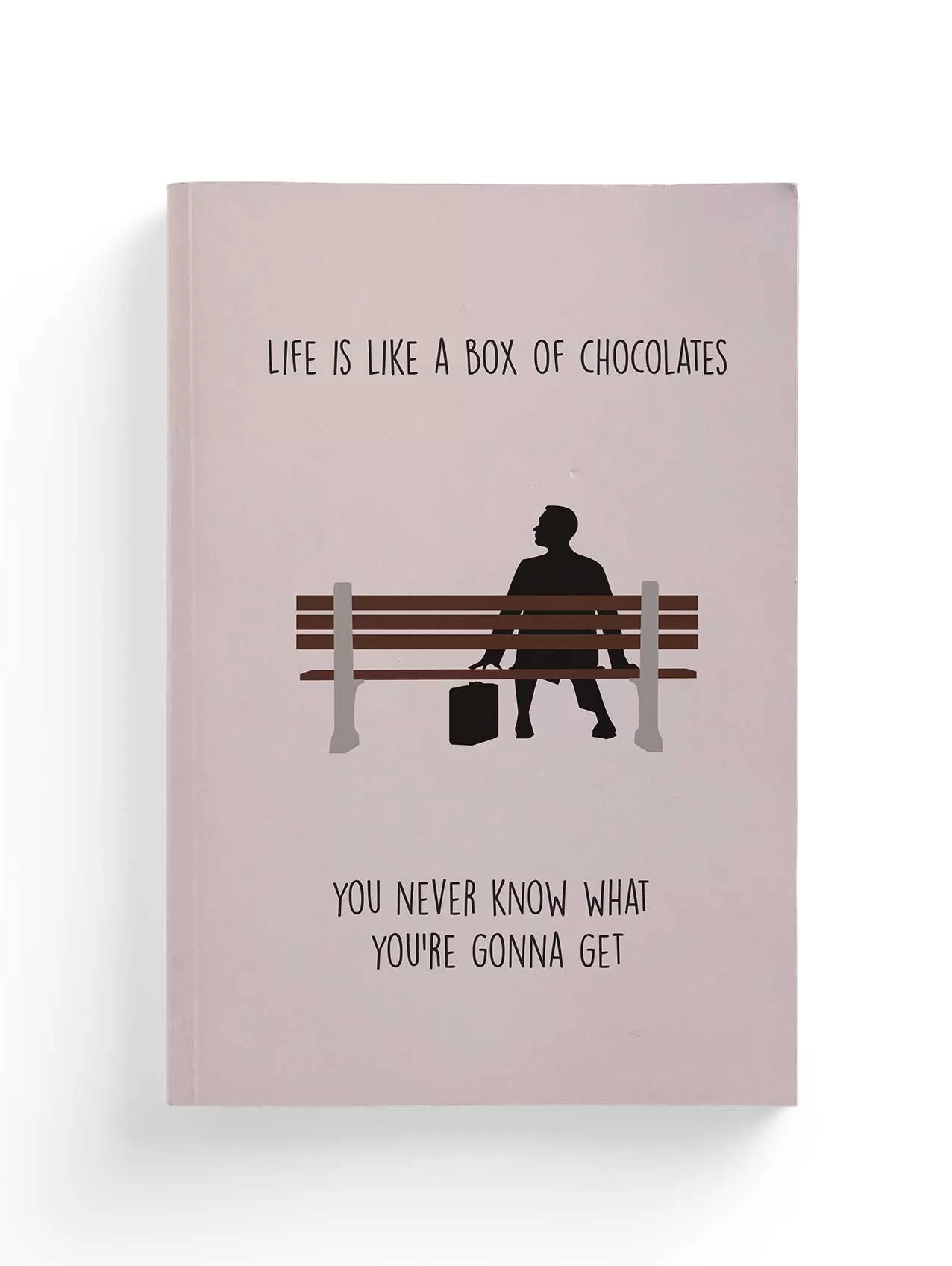 Forrest Gump Minimalistic Composition Notebook