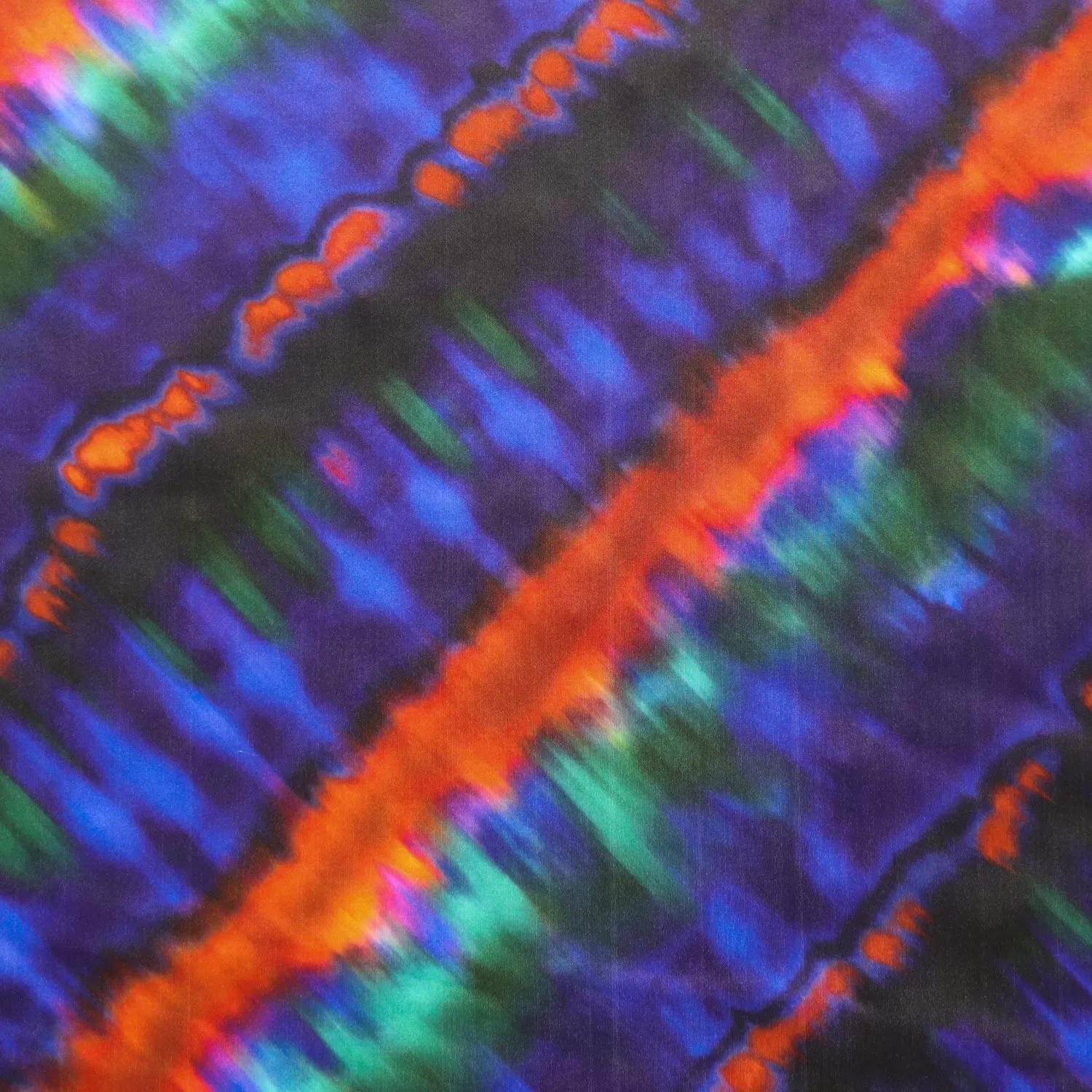 FS1213 Ink Burst Tie Dye Print Scuba Stretch Knit Fabric