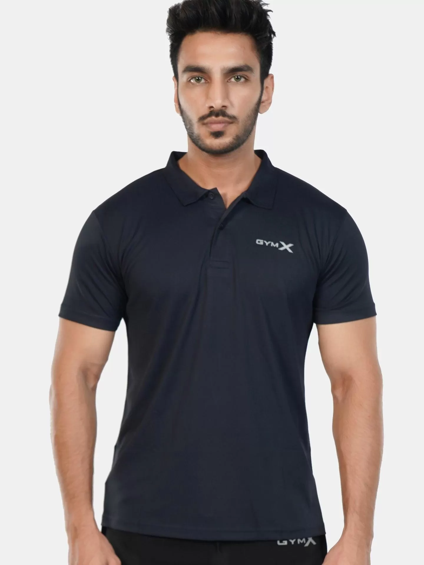 GymX Polo Tech Tee: Infinity Blue