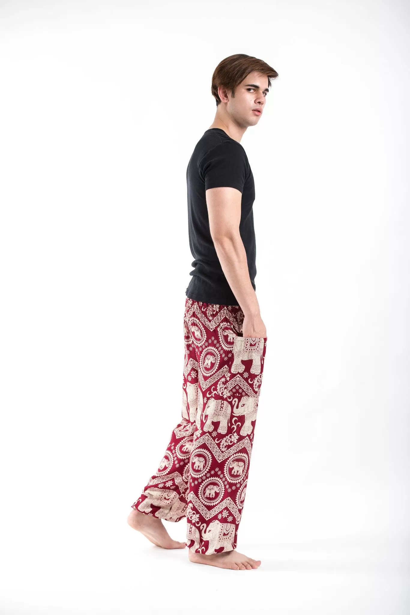 Imperial Elephant Men's Elephant Pants in Red