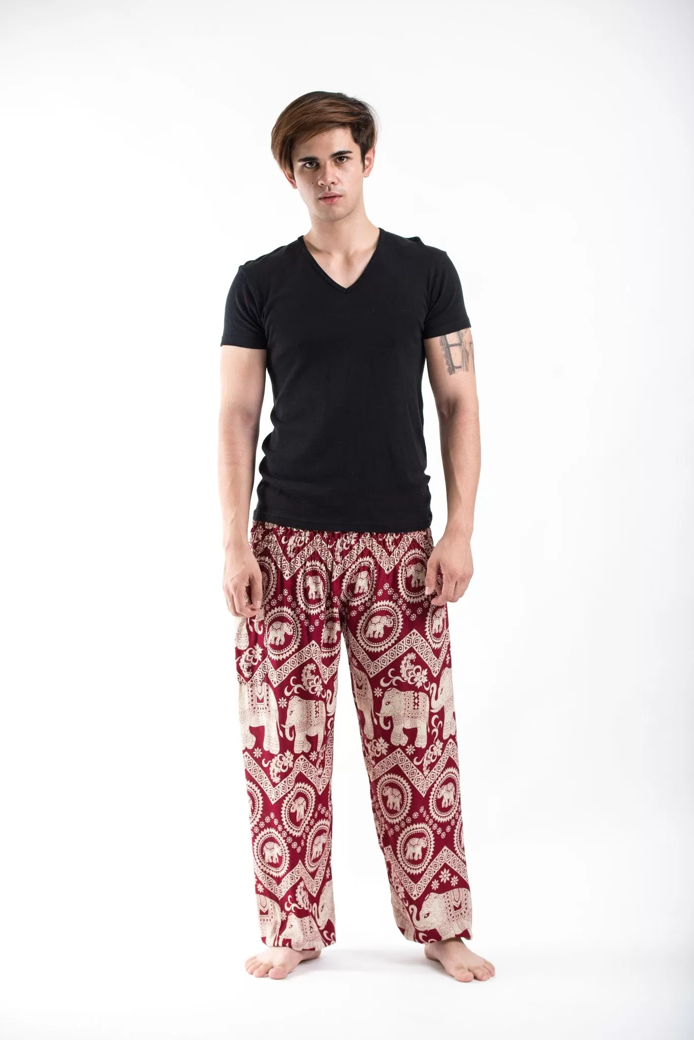 Imperial Elephant Men's Elephant Pants in Red