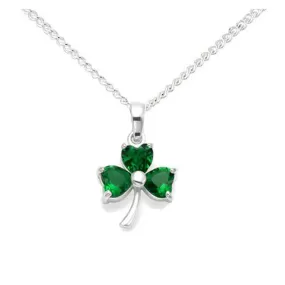 Irish Shamrock  Pendant Celtic Necklace