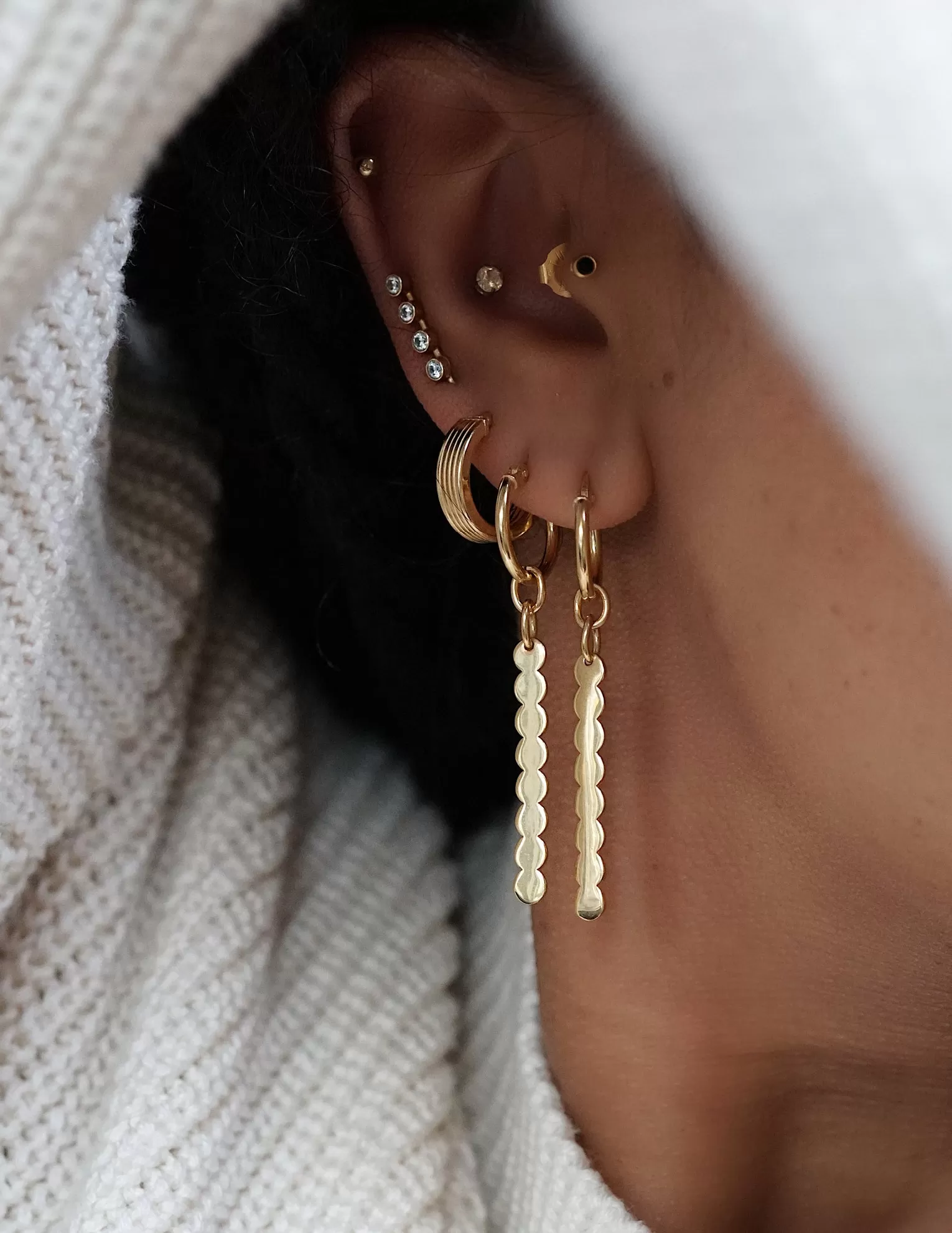 Joan Earring <br>Gold Vermeil