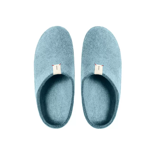 Kanga Slippers - Light Blue