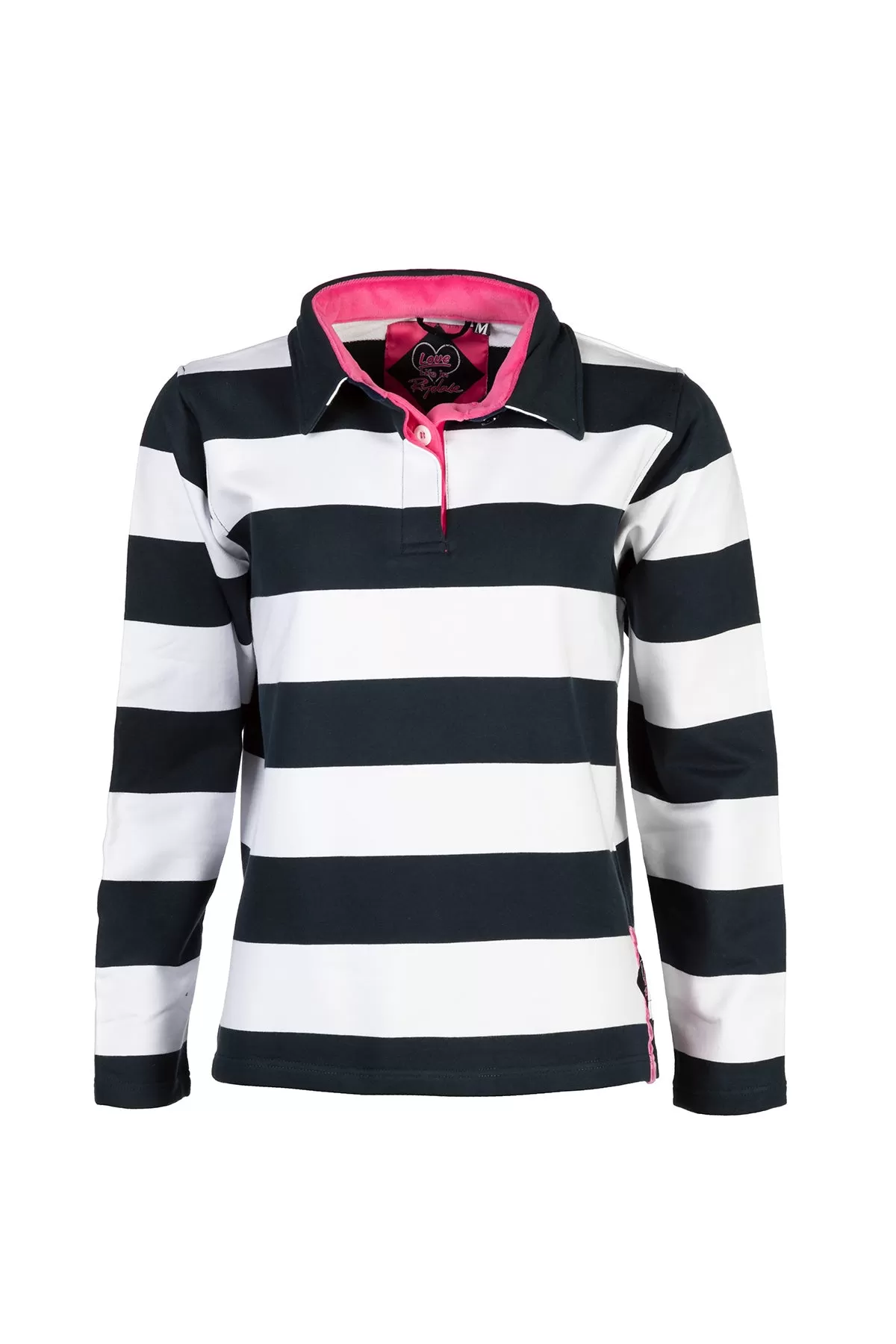 Ladies Rydale Stripe Collared Sweatshirt