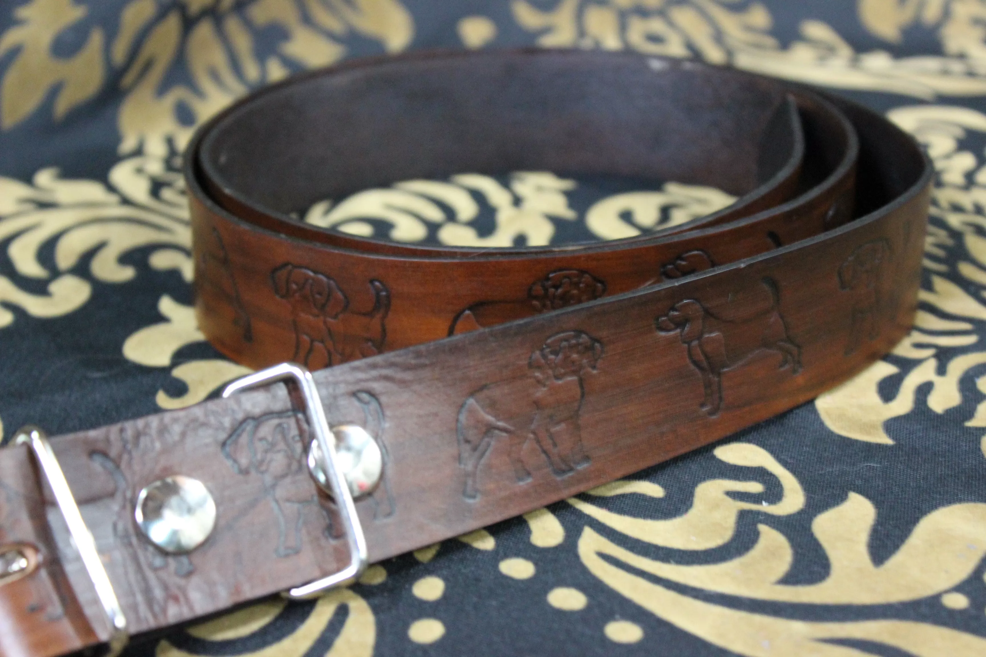 Latigo Puppy Pattern Belt