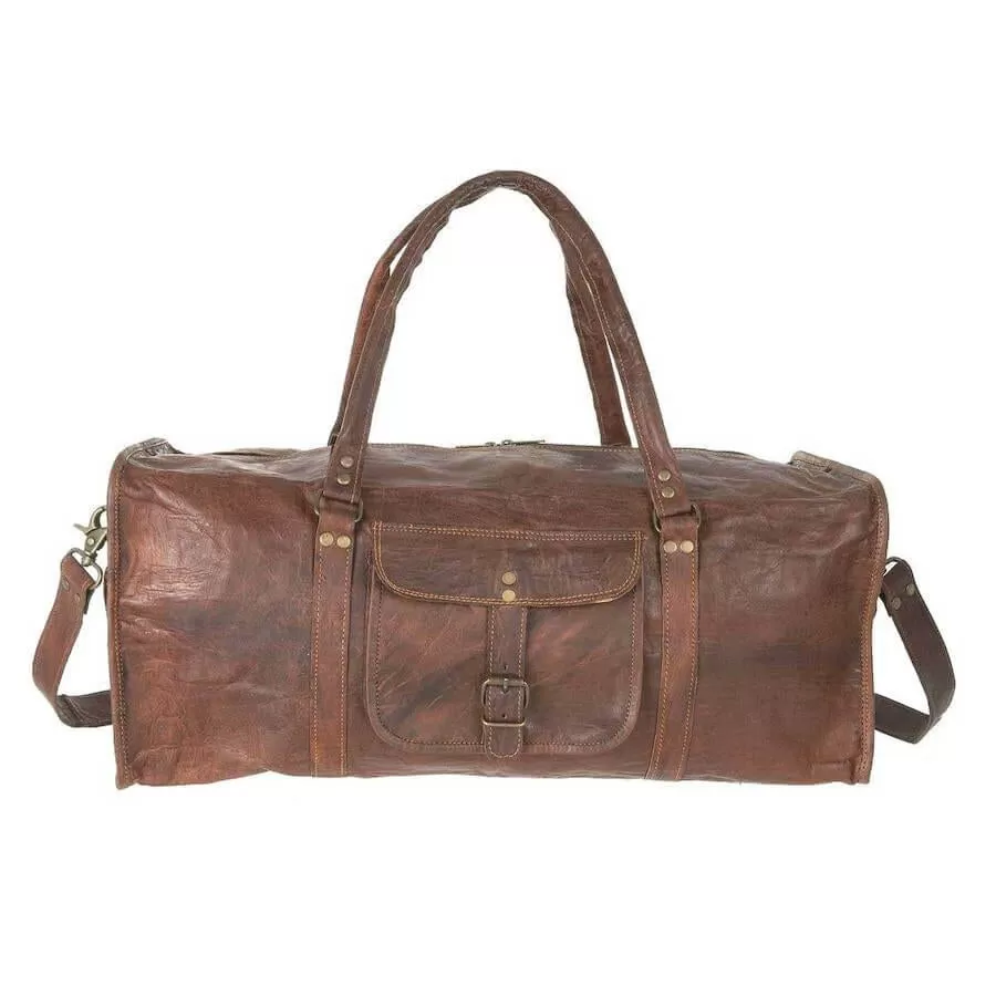 Leather Duffel Bag Four Sizes