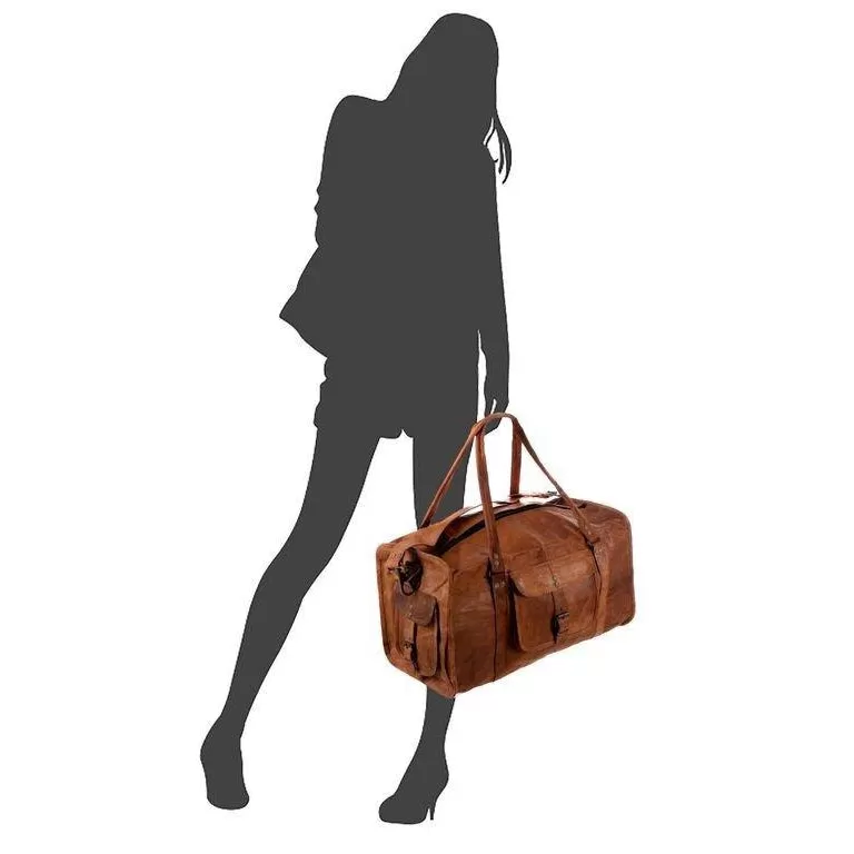 Leather Duffel Bag Four Sizes