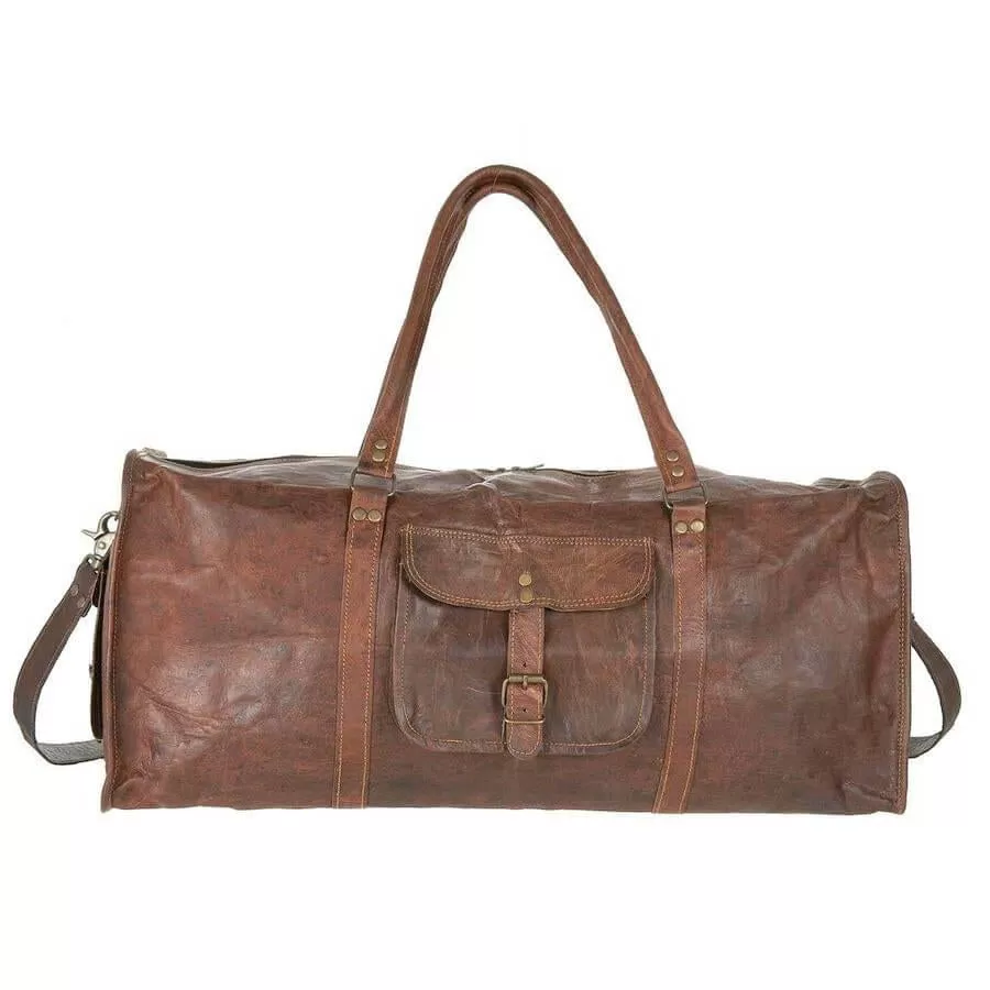 Leather Duffel Bag Four Sizes