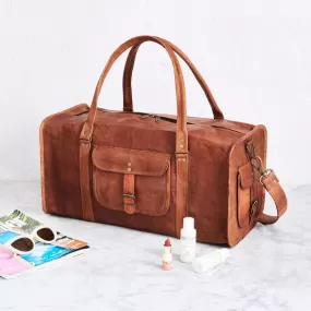 Leather Duffel Bag Four Sizes