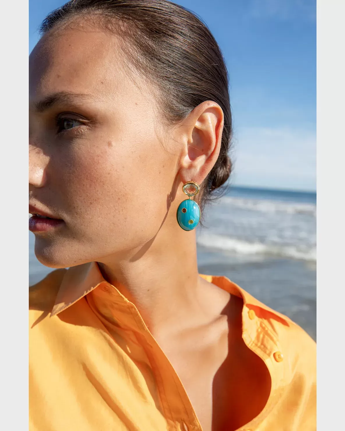 Lizzie Fortunato Blue Mountain Earrings