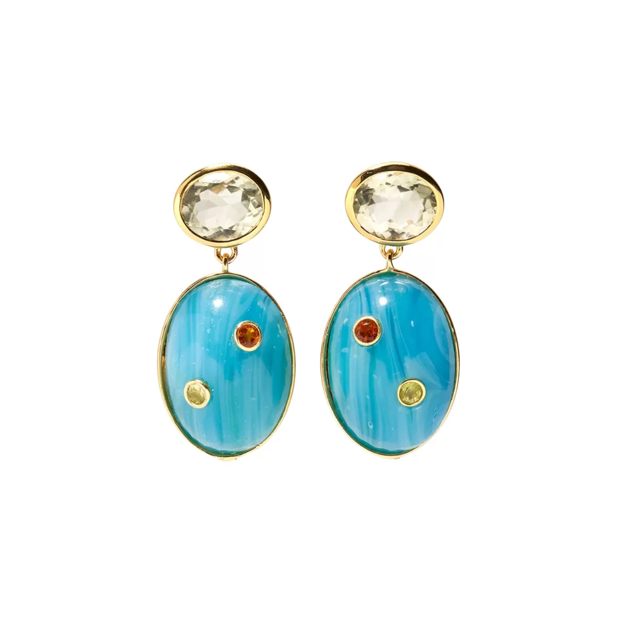 Lizzie Fortunato Blue Mountain Earrings