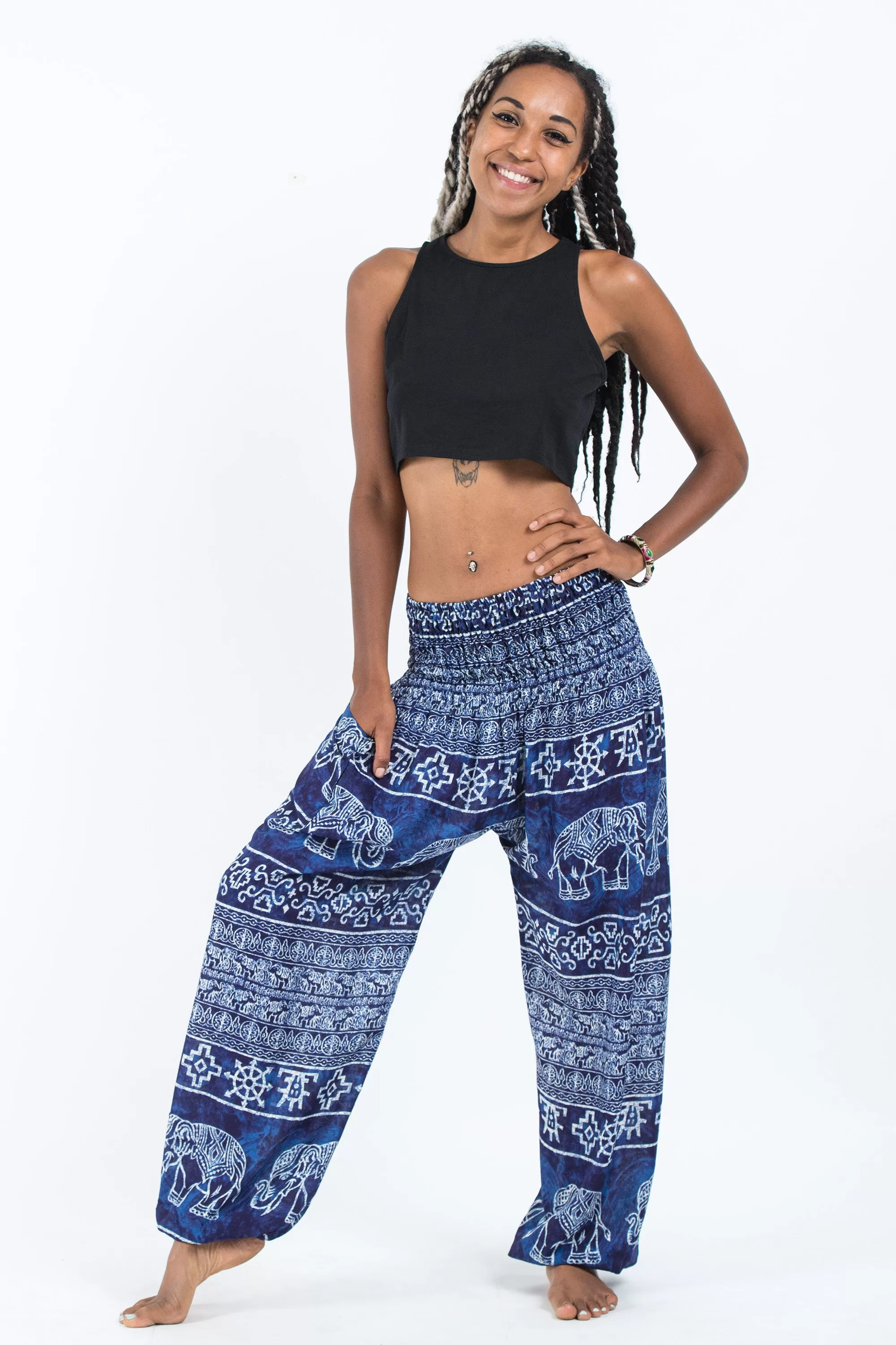 Marble Elephant Women's Elephant Pants in Blue