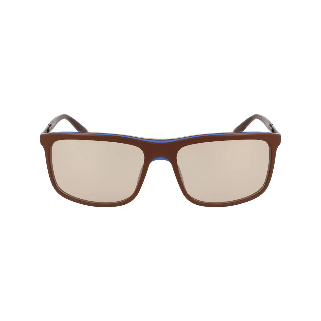 Matte Square Sunglasses - Brown