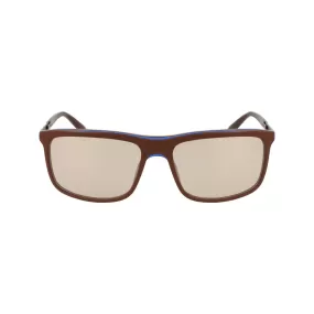 Matte Square Sunglasses - Brown