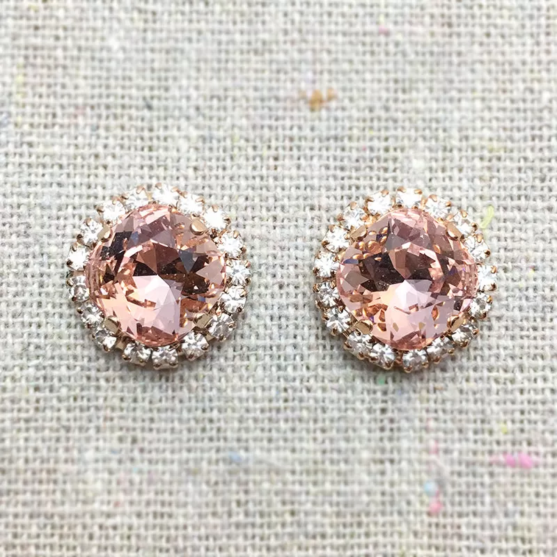 Medium Cushion Luxe Post Earrings