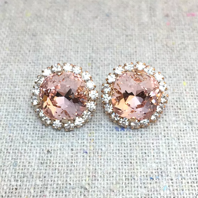 Medium Cushion Luxe Post Earrings