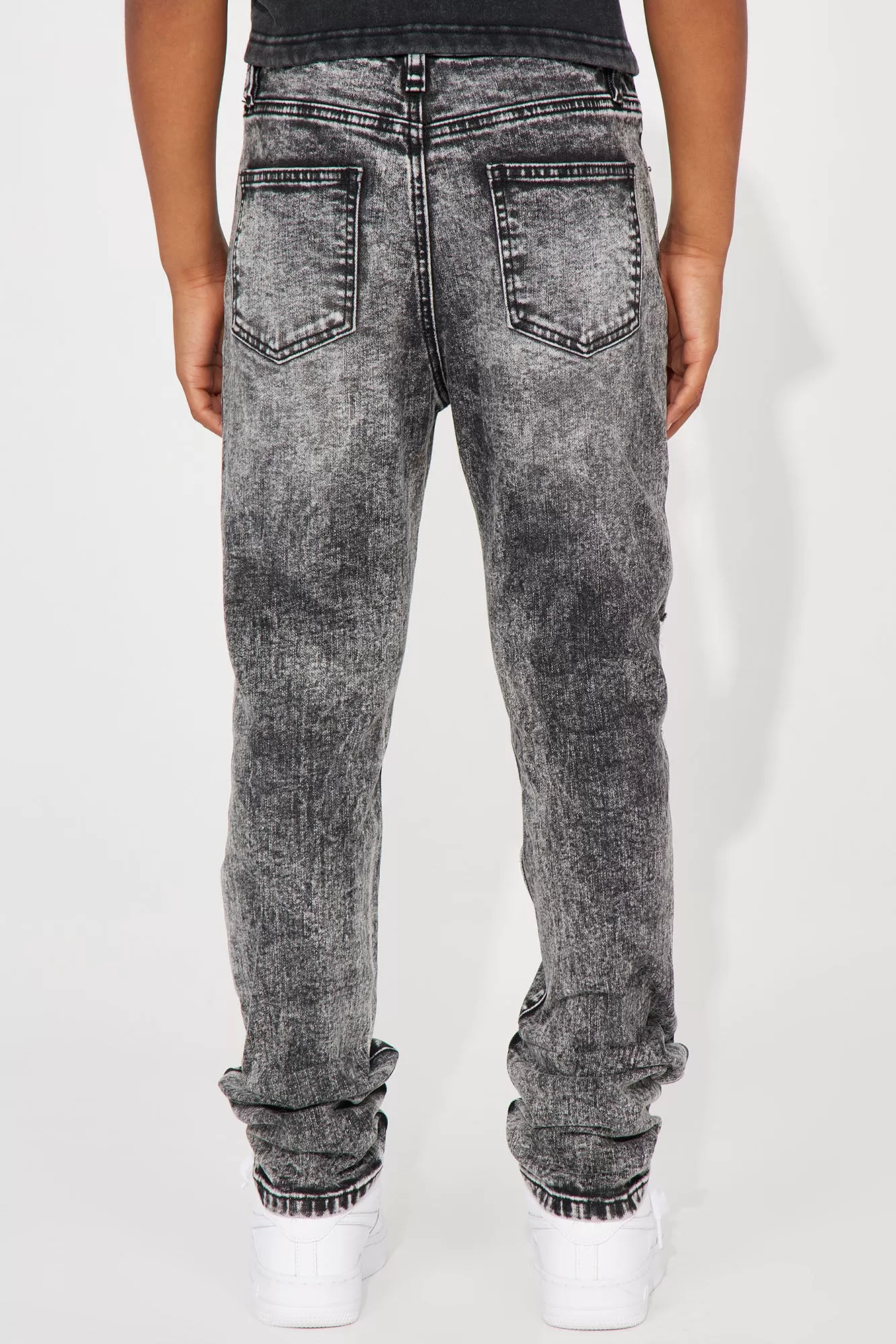 Mini Can't Stop The Distress Skinny Jean - Black Wash