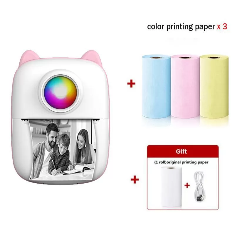 Mini Portable Inkless Sticker Phone Photo Pocket Printer