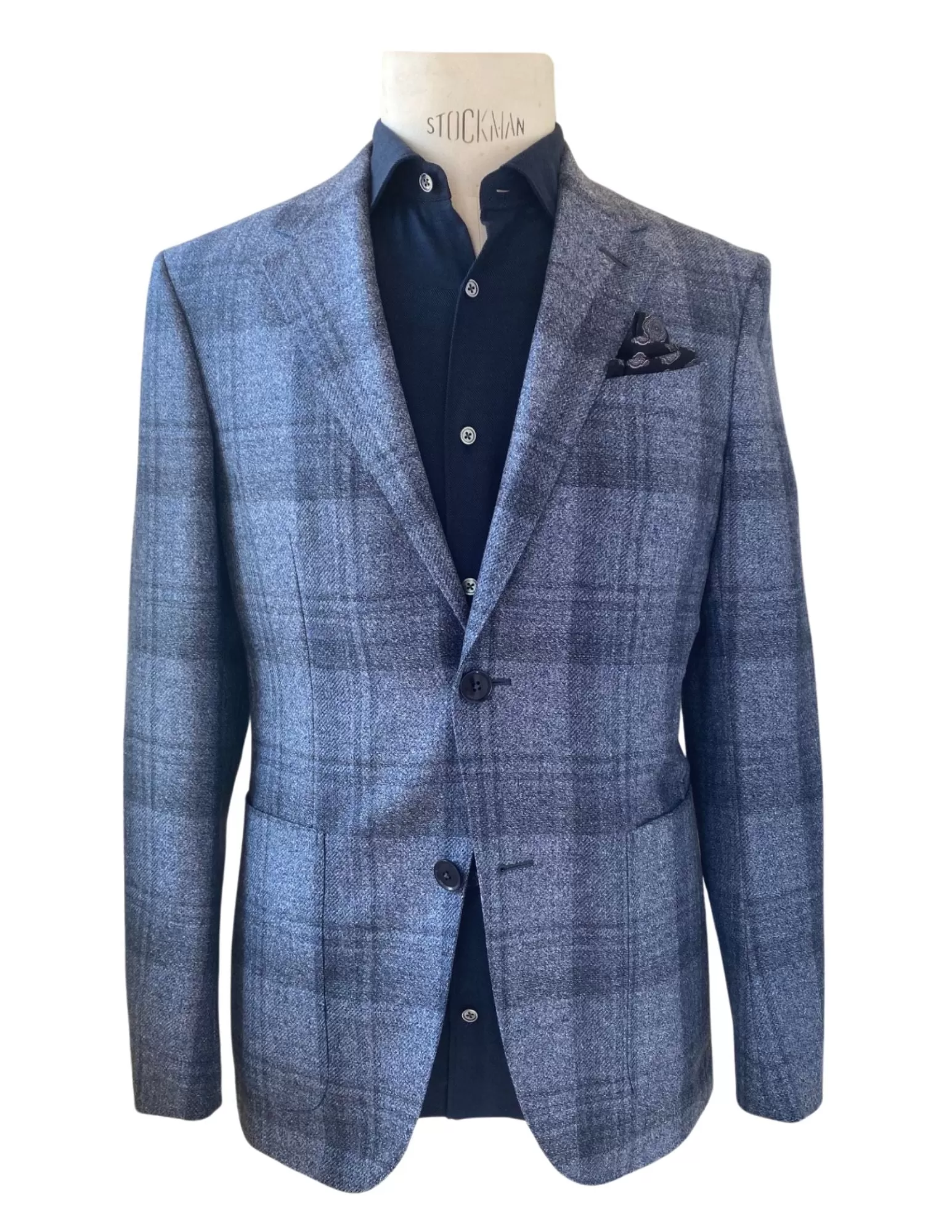 Navy and Blue Plaid Sportcoat