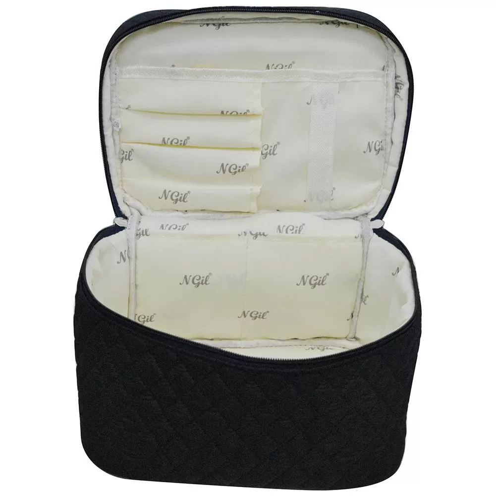 Navy NGIL Large Top Handle Cosmetic Case