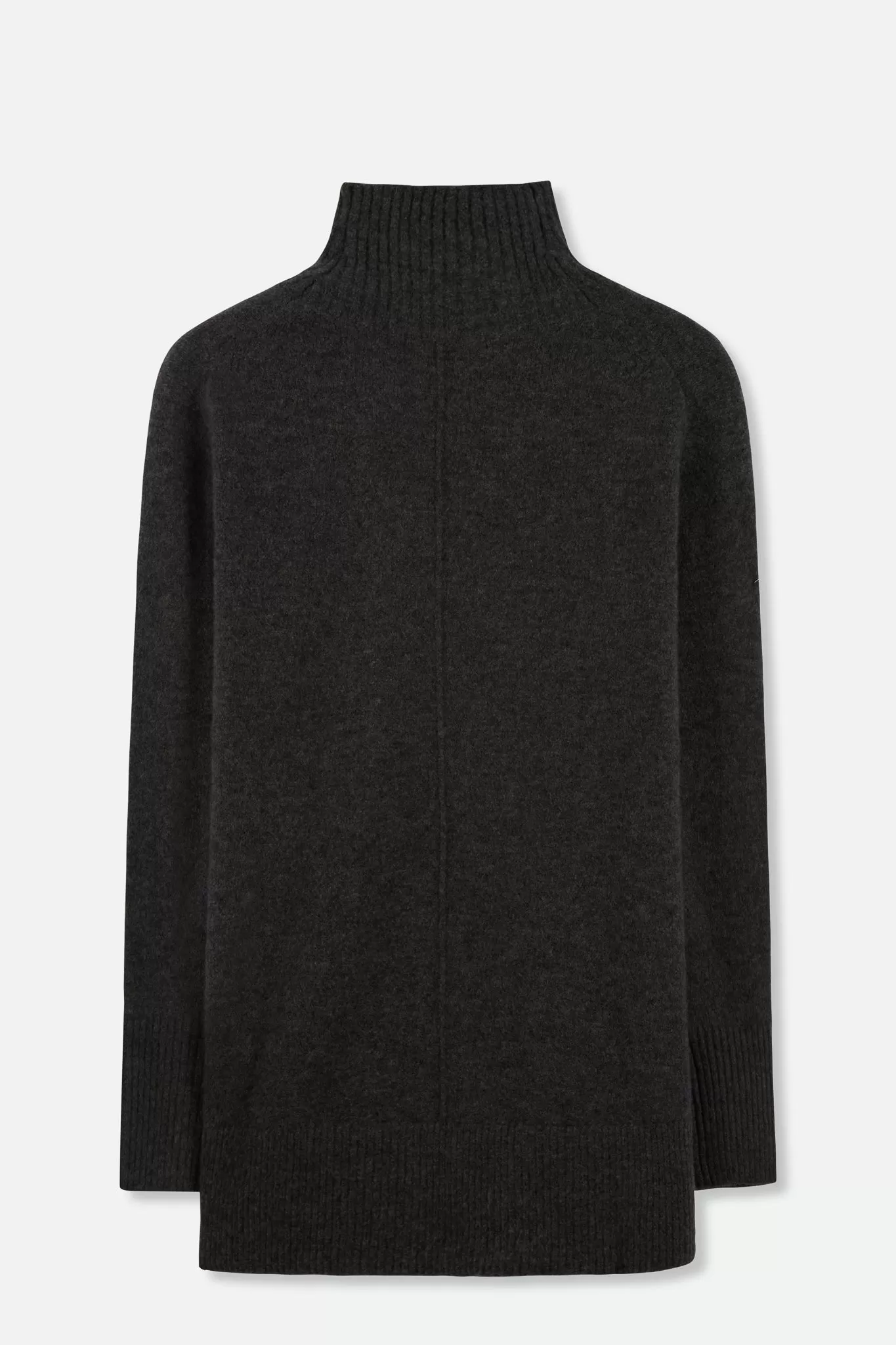 OLYMPIA OVERSIZED TURTLENECK IN CASHMERE CHARCOAL