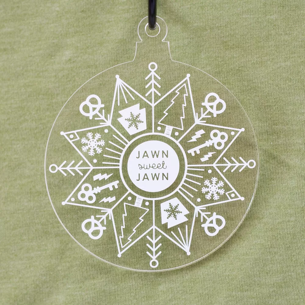 Philadelphia Christmas tree ornament, Jawn Sweet Jawn Philly holiday ornament