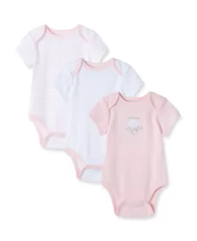 Pink Welcome to the World 3-Pack Bodysuits