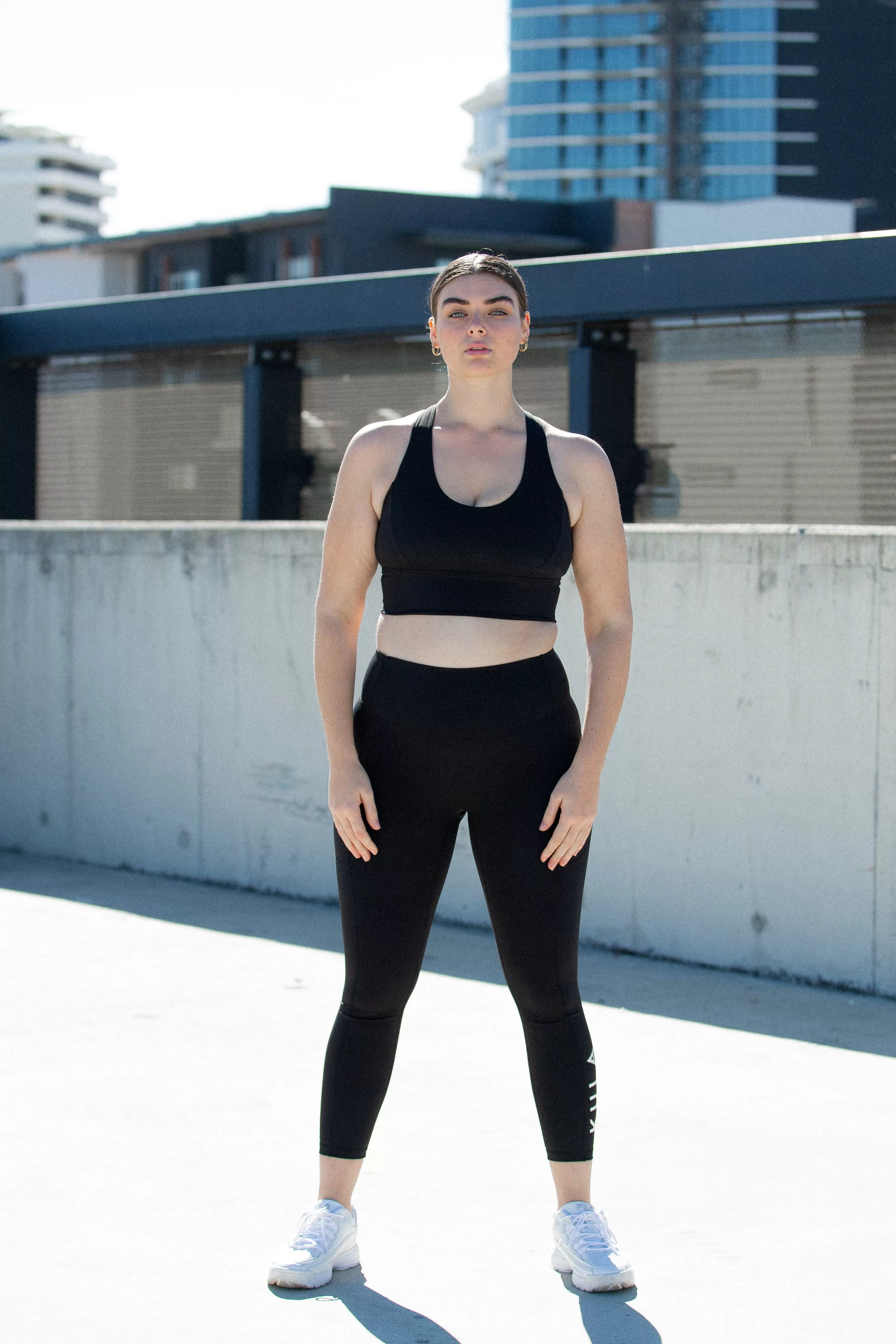 Revive Sports Crop in Black