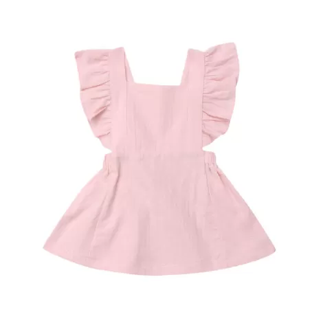 Ruffles Cross Back Dress