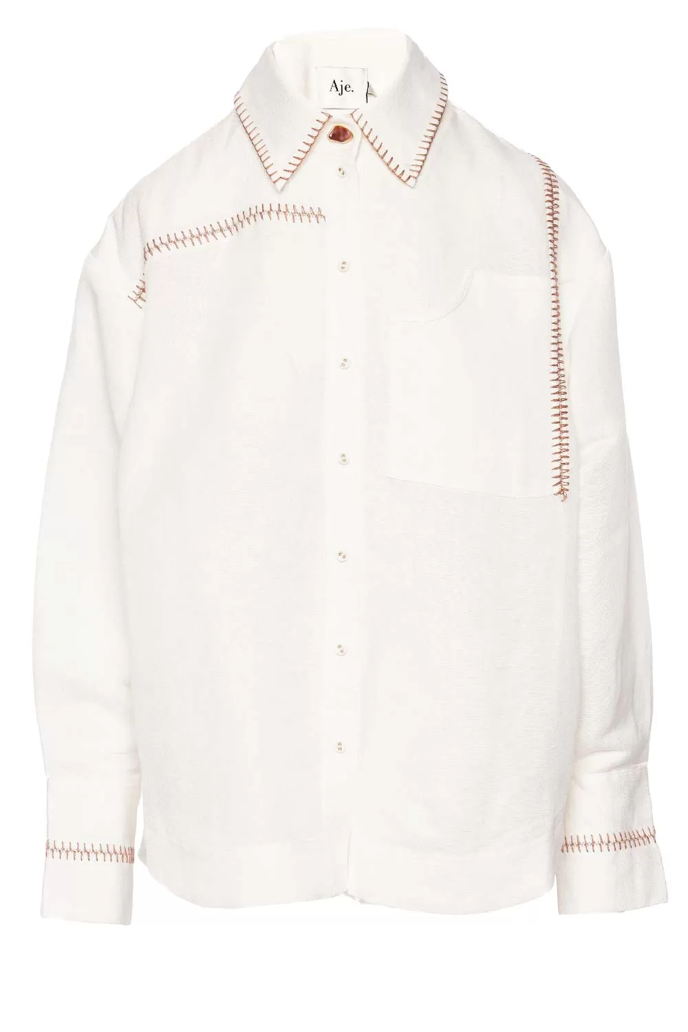 Sahira Barbstitch Button Down Shirt