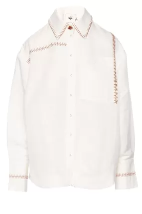 Sahira Barbstitch Button Down Shirt