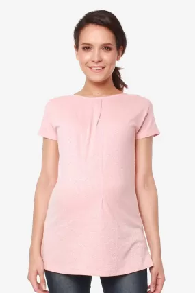 Short Sleeves Briana Pink Nursing Top