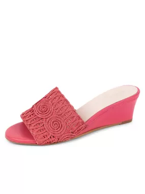 Siesta Swirled Raffia Wedge