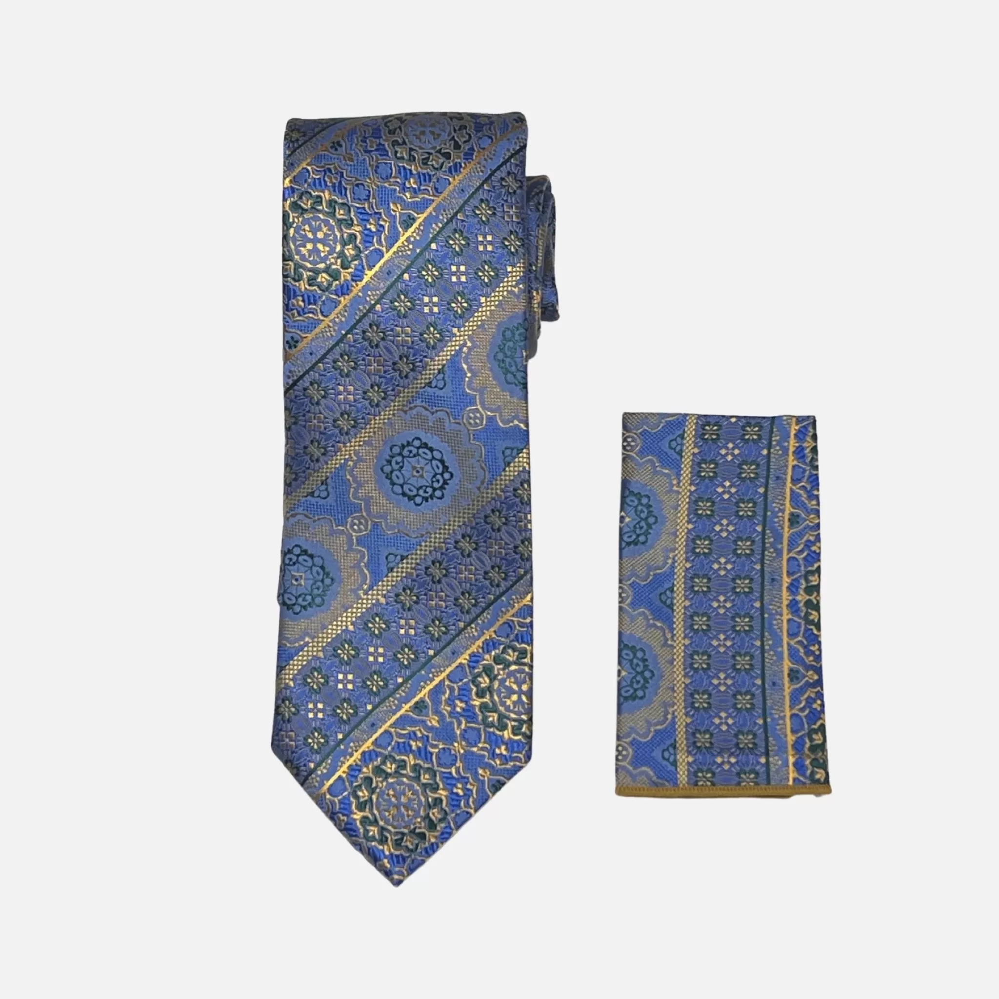 Silk Tie and Hanky | BW2308 Blue