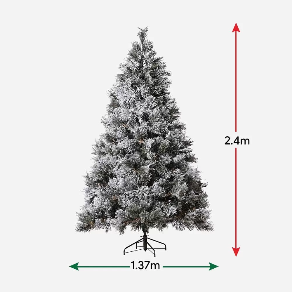 Snowy Mountain Flocked Tree 8ft (2.4m)