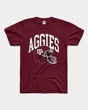 Texas A&M Aggies Football Helmet Maroon T-Shirt