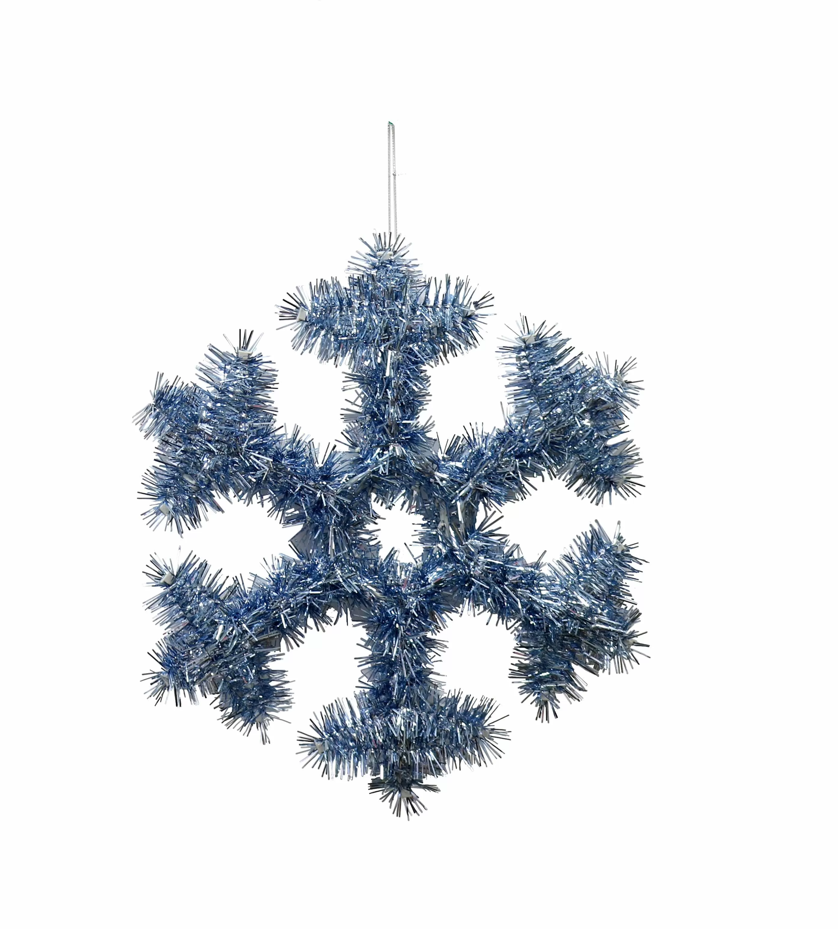 Tinsel Snowflake Decoration