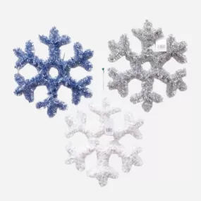 Tinsel Snowflake Decoration