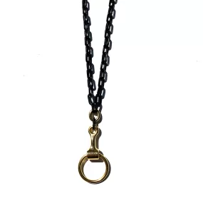 VALEGRO No.7 NECKLACE  | black & gold