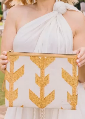 WKND WYFR Birds of a Feather Clutch - White / Gold